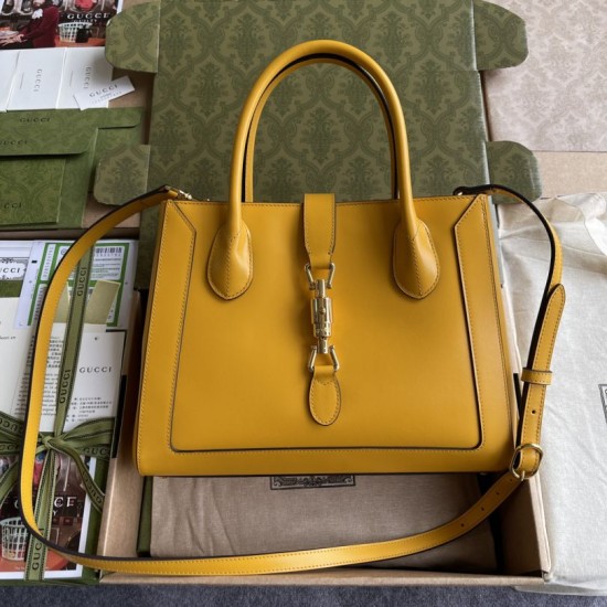 Fake Gucci Jackie 1961 Medium Tote Bag 649016 Yellow Replica Replica Gucci Jackie 1961 Medium Tote Bag 649016 Yellow