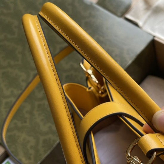 Fake Gucci Jackie 1961 Medium Tote Bag 649016 Yellow Replica Replica Gucci Jackie 1961 Medium Tote Bag 649016 Yellow