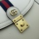 Replica Gucci Ophidia Small Top Handle Bag With Web 652683 White