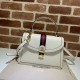 Replica Gucci Ophidia Small Top Handle Bag With Web 652683 White