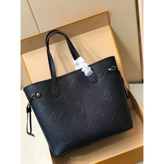Fake Louis Vuitton Neverfull MM Bag Monogram Empreinte M45685 Replica
