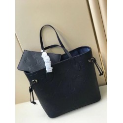 Fake Louis Vuitton Neverfull MM Bag Monogram Empreinte M45685 Replica