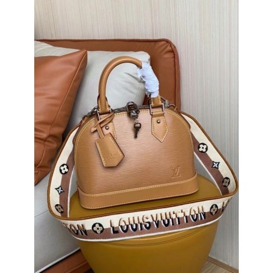 Replica Louis Vuitton Epi Alma BB Bag With Jacquard Strap M57540