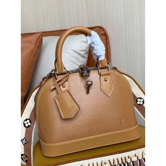 Replica Louis Vuitton Epi Alma BB Bag With Jacquard Strap M57540