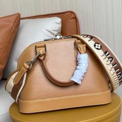 Replica Louis Vuitton Epi Alma BB Bag With Jacquard Strap M57540