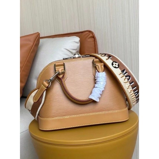 Replica Louis Vuitton Epi Alma BB Bag With Jacquard Strap M57540