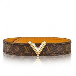 Fake Louis Vuitton Essential V Bracelet Monogram Canvas M6042F Replica