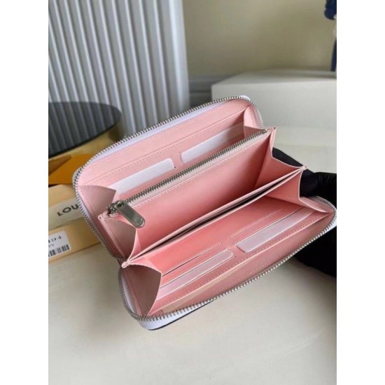 Replica Louis Vuitton Zippy Wallet Gradient Pink Mahina M80490