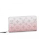 Replica Louis Vuitton Zippy Wallet Gradient Pink Mahina M80490