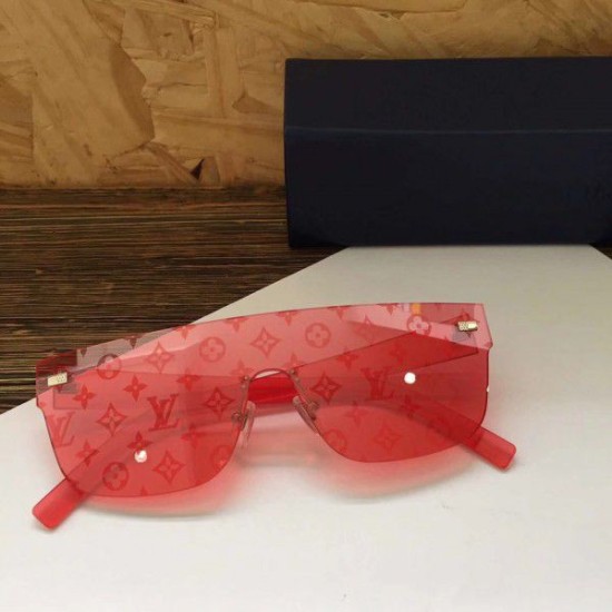 Replica Louis Vuitton Red City Mask Monogram Sunglasses Z0992U
