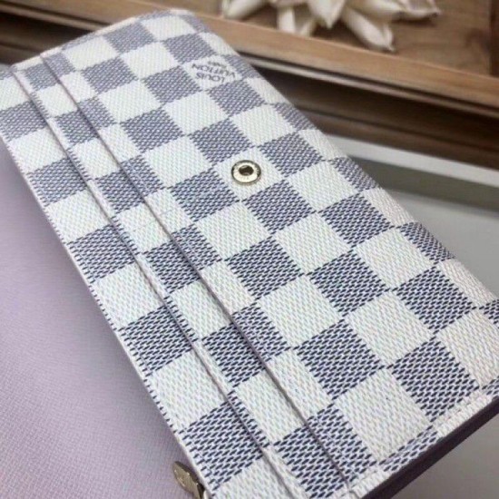 Replica Louis Vuitton Sarah Wallet Damier Azur N60232