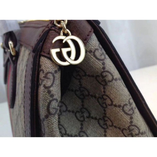 Replica Gucci Ophidia GG medium top handle bag 524537 Dark Coffee Fake Gucci Ophidia GG medium top handle bag 524537 Dark Coffee Replica