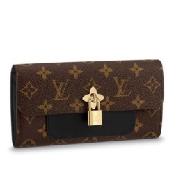 Fake Louis Vuitton  Flower Wallet Monogram Canvas M62577 Replica