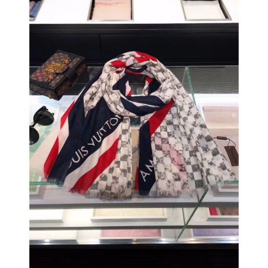 Replica Louis Vuitton White Latitude Stole M70494 Replica Louis Vuitton White Latitude Stole M70494