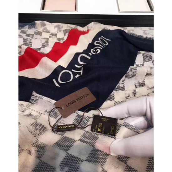 Replica Louis Vuitton White Latitude Stole M70494 Replica Louis Vuitton White Latitude Stole M70494