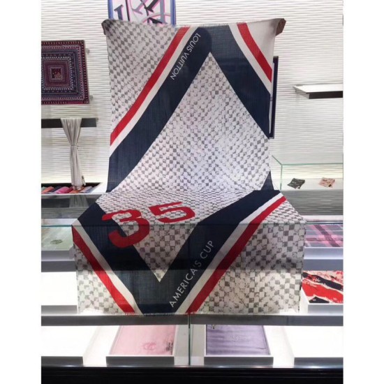 Replica Louis Vuitton White Latitude Stole M70494 Replica Louis Vuitton White Latitude Stole M70494