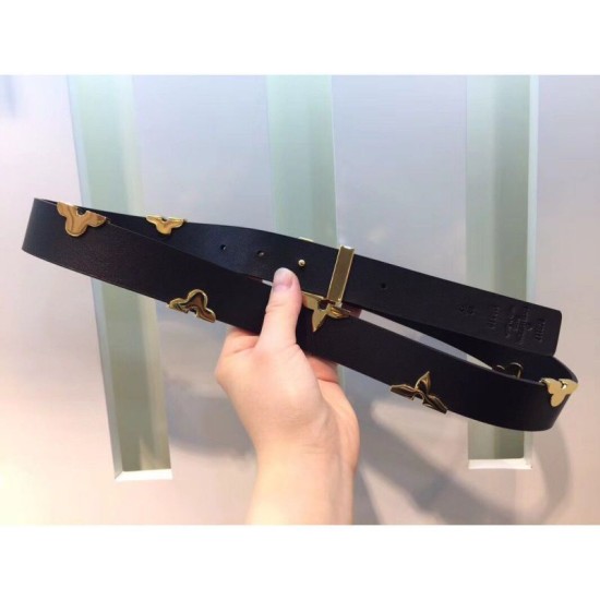 Replica Louis Vuitton Iconic Metallic Flowers 30mm Belt M9310U Fake Louis Vuitton Iconic Metallic Flowers 30mm Belt M9310U Replica