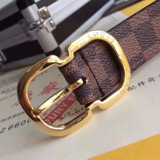 Replica Louis Vuitton Mini 25MM Belt Damier Ebene M9744V Fake Louis Vuitton Mini 25MM Belt Damier Ebene M9744V Replica