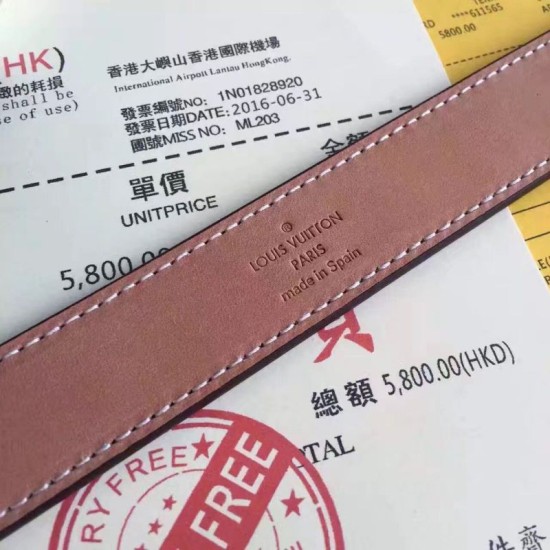 Replica Louis Vuitton Mini 25MM Belt Damier Ebene M9744V Fake Louis Vuitton Mini 25MM Belt Damier Ebene M9744V Replica