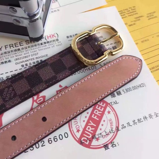 Replica Louis Vuitton Mini 25MM Belt Damier Ebene M9744V Fake Louis Vuitton Mini 25MM Belt Damier Ebene M9744V Replica