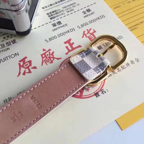 Replica Louis Vuitton Mini 25MM Belt Damier Azur M9782X Replica Louis Vuitton Mini 25MM Belt Damier Azur M9782X
