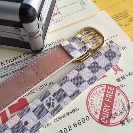 Replica Louis Vuitton Mini 25MM Belt Damier Azur M9782X Replica Louis Vuitton Mini 25MM Belt Damier Azur M9782X