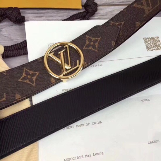 Replica Louis Vuitton Circle 35mm Reversible Belt M9935U Replica Louis Vuitton Circle 35mm Reversible Belt M9935U