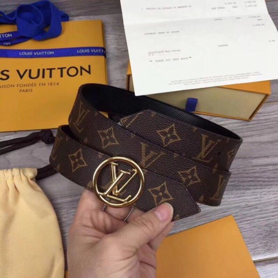 Replica Louis Vuitton Circle 35mm Reversible Belt M9935U Replica Louis Vuitton Circle 35mm Reversible Belt M9935U