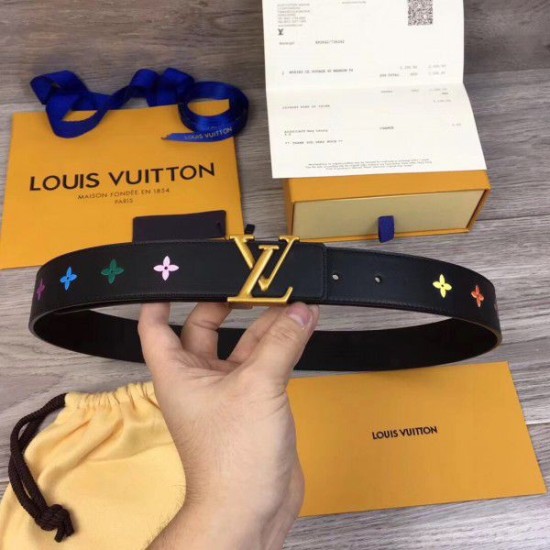 Replica Louis Vuitton New Wave 35mm Belt M0078V Black