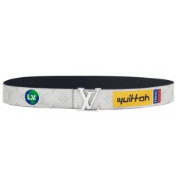 Replica Louis Vuitton Initiales 40mm Belt Monogram M0162U White 