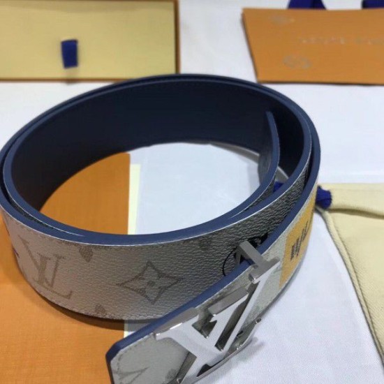 Replica Louis Vuitton Initiales 40mm Belt Monogram M0162U White 