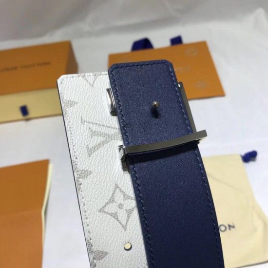 Replica Louis Vuitton Initiales 40mm Belt Monogram M0162U White 