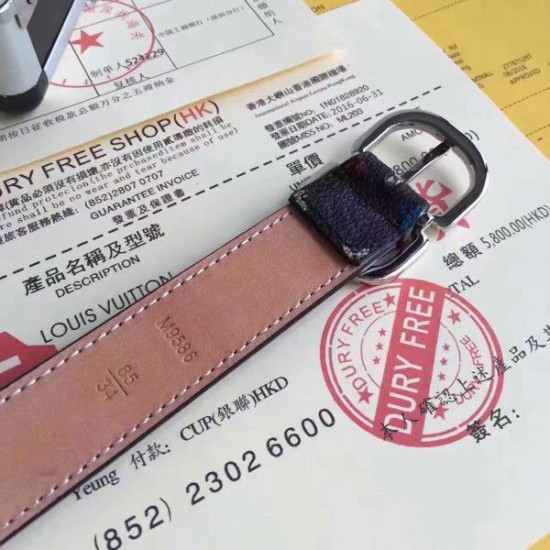 Replica Louis Vuitton Mini 25MM Belt Monogram Multicolor M9586W
