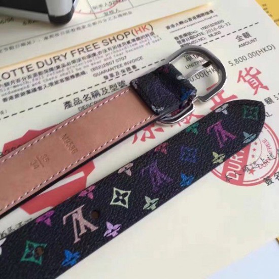 Replica Louis Vuitton Mini 25MM Belt Monogram Multicolor M9586W
