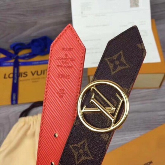 Replica Louis Vuitton  Circle 35mm Reversible Belt M9936U