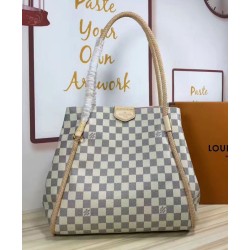 Fake Louis Vuitton  Propriano Tote Damier Azur N44027 White Replica