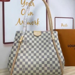 Fake Louis Vuitton  Propriano Tote Damier Azur N44027 White Replica