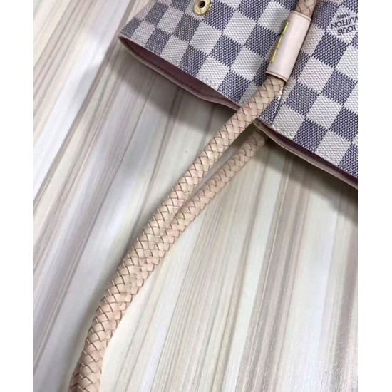 Fake Louis Vuitton  Propriano Tote Damier Azur N44027 White Replica