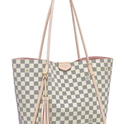 Fake Louis Vuitton  Propriano Tote Damier Azur N44027 White Replica