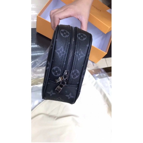 Replica Louis Vuitton Toiletry Bag GM Monogram Eclipse M43383