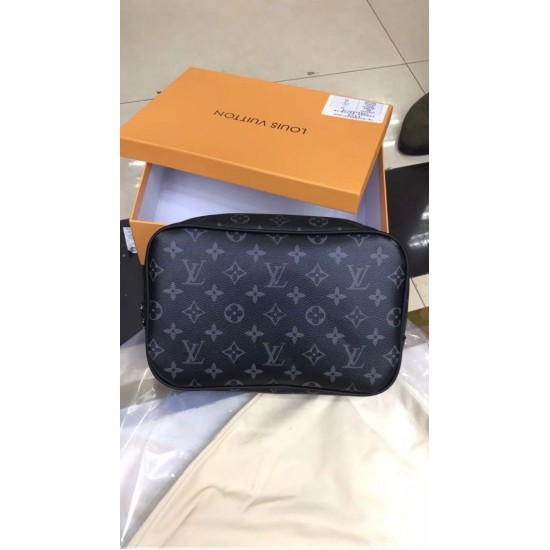 Replica Louis Vuitton Toiletry Bag GM Monogram Eclipse M43383