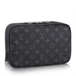 Replica Louis Vuitton Toiletry Bag GM Monogram Eclipse M43383