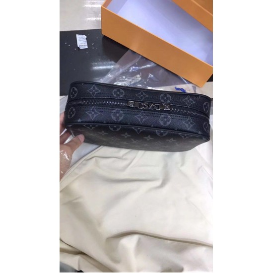 Replica Louis Vuitton Toiletry Bag GM Monogram Eclipse M43383