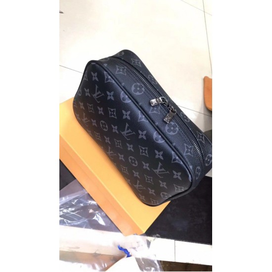 Replica Louis Vuitton Toiletry Bag GM Monogram Eclipse M43383