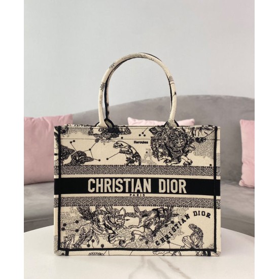 Replica Christian Dior Medium Dior Book Tote Cream Fake Christian Dior Medium Dior Book Tote Cream Replica