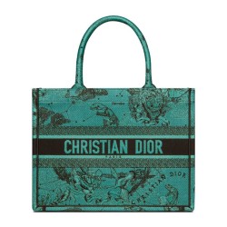 Replica Christian Dior Medium Dior Book Tote Green