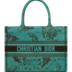 Replica Christian Dior Medium Dior Book Tote Green