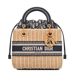 Replica Christian Dior Medium Lady Dior Bag Apricot