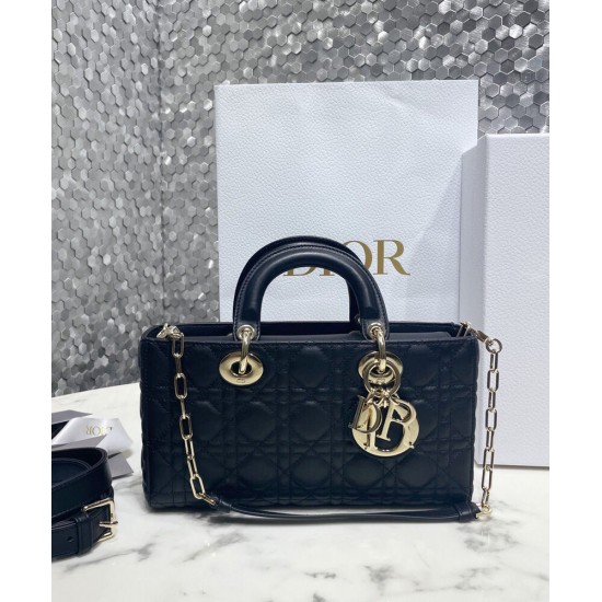 Fake Christian Dior Lady D-Joy Bag Black Replica Replica Christian Dior Lady D-Joy Bag Black