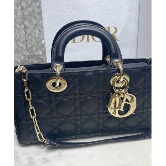 Fake Christian Dior Lady D-Joy Bag Black Replica Replica Christian Dior Lady D-Joy Bag Black